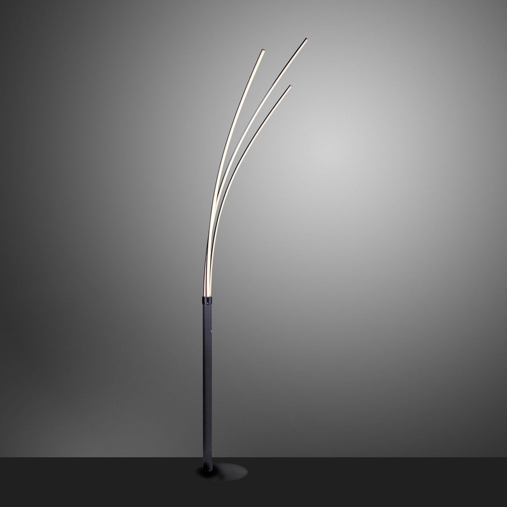 LED-gulvlampe Maja 3-lys svart bakside