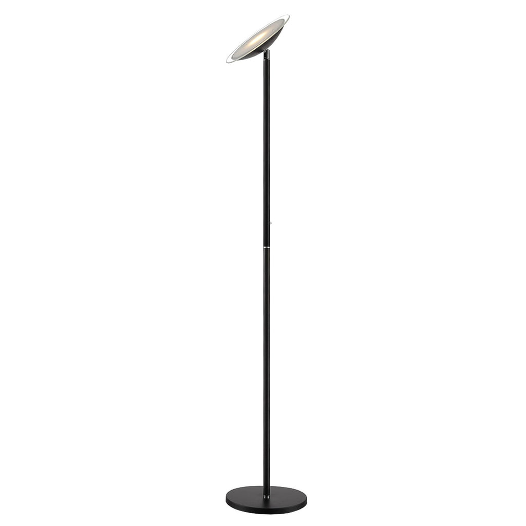 LED-gulvlampe Malea svart metall dimbar 180 cm detalj av dimmer