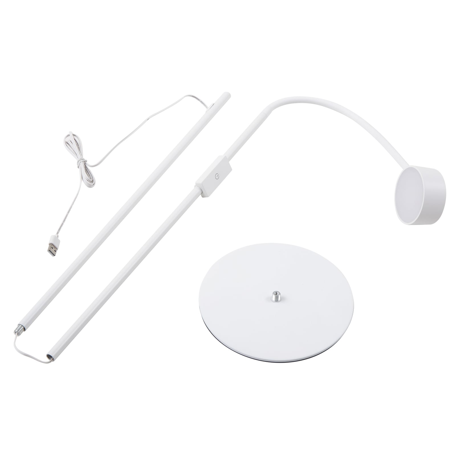 LED gulvlampe Maori hvit CCT dimbar 140 cm USB helhetsbilde