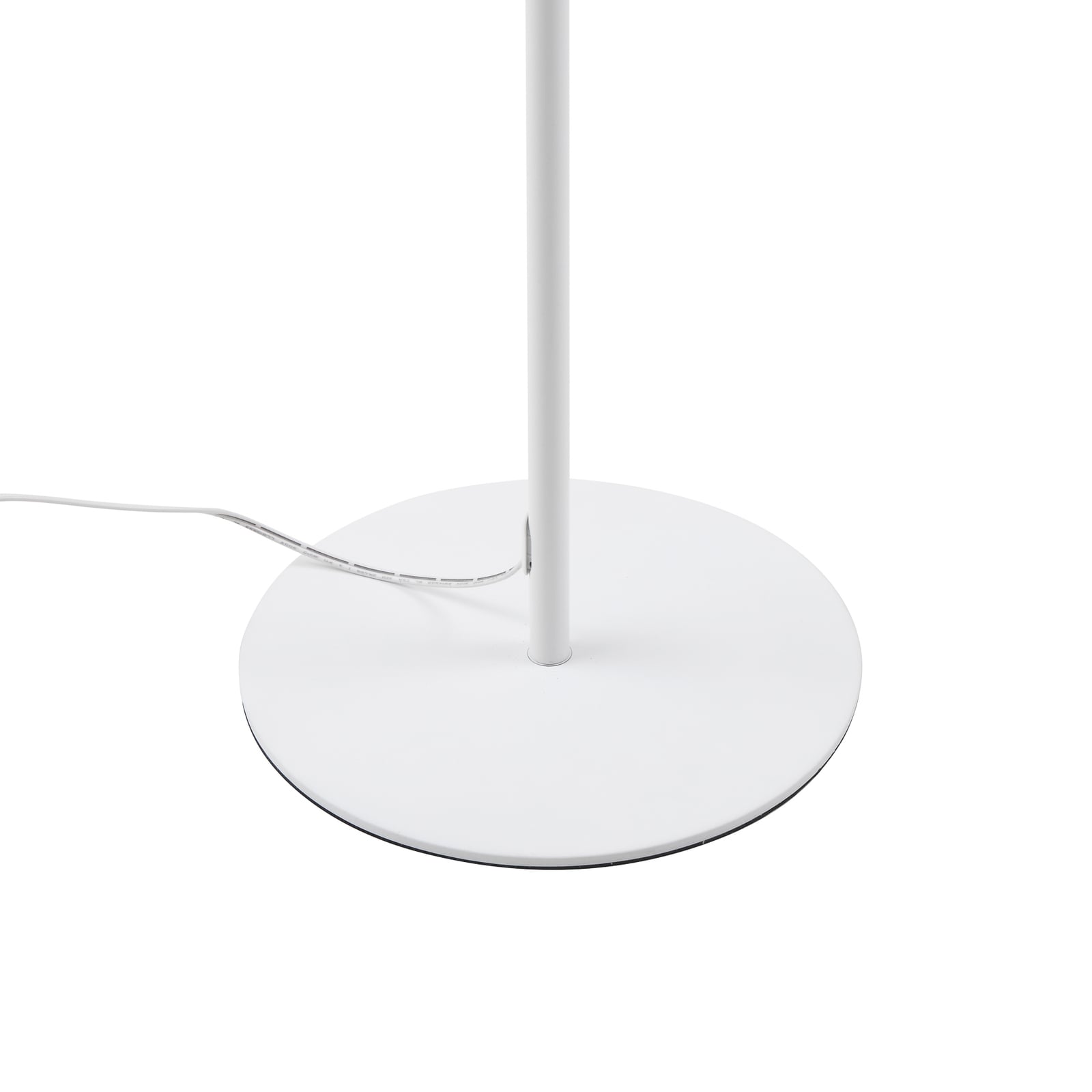 LED gulvlampe Maori hvit CCT dimbar 140 cm USB lampe fra siden