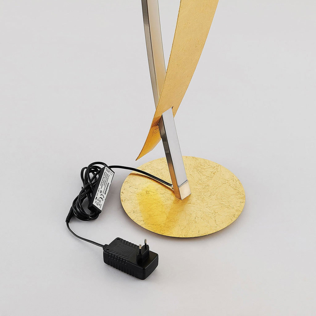 LED gulvlampe Marija dimbar gull/sølv med kabel