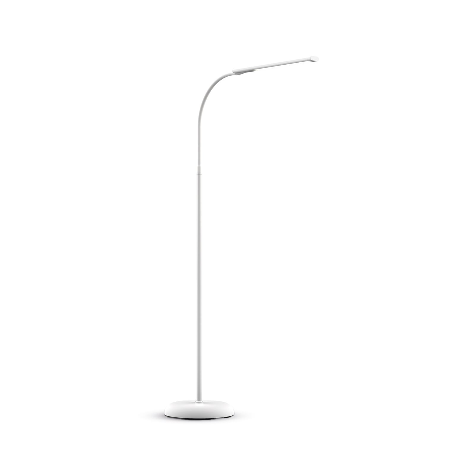 LED gulvlampe MAULpirro dimbar hvit 126 cm forfra