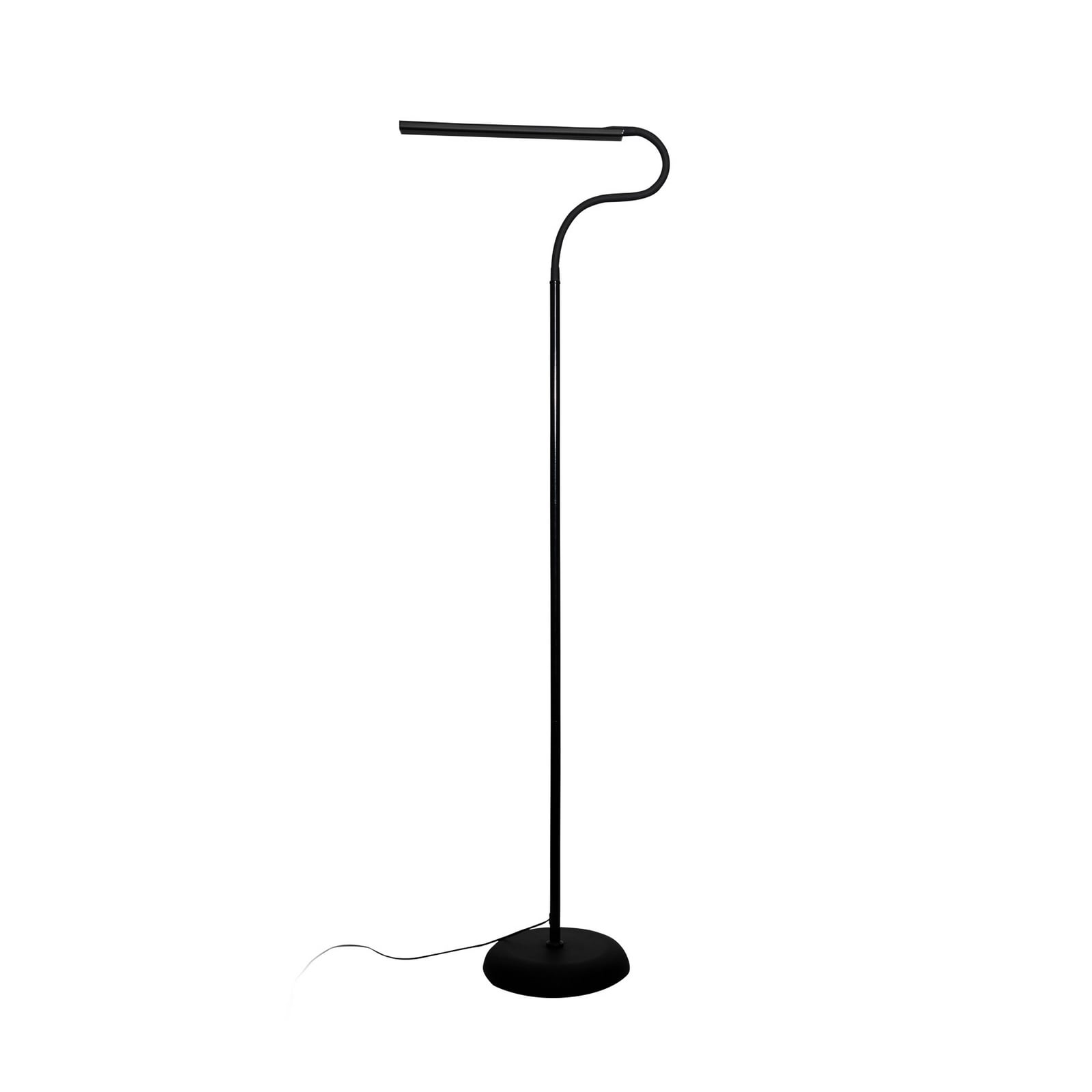 LED gulvlampe MAULpirro dimbar svart fleksibelt lampehode