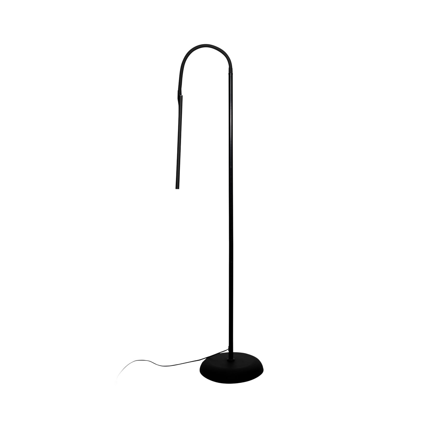 LED gulvlampe MAULpirro dimbar svart med kabeldetalj