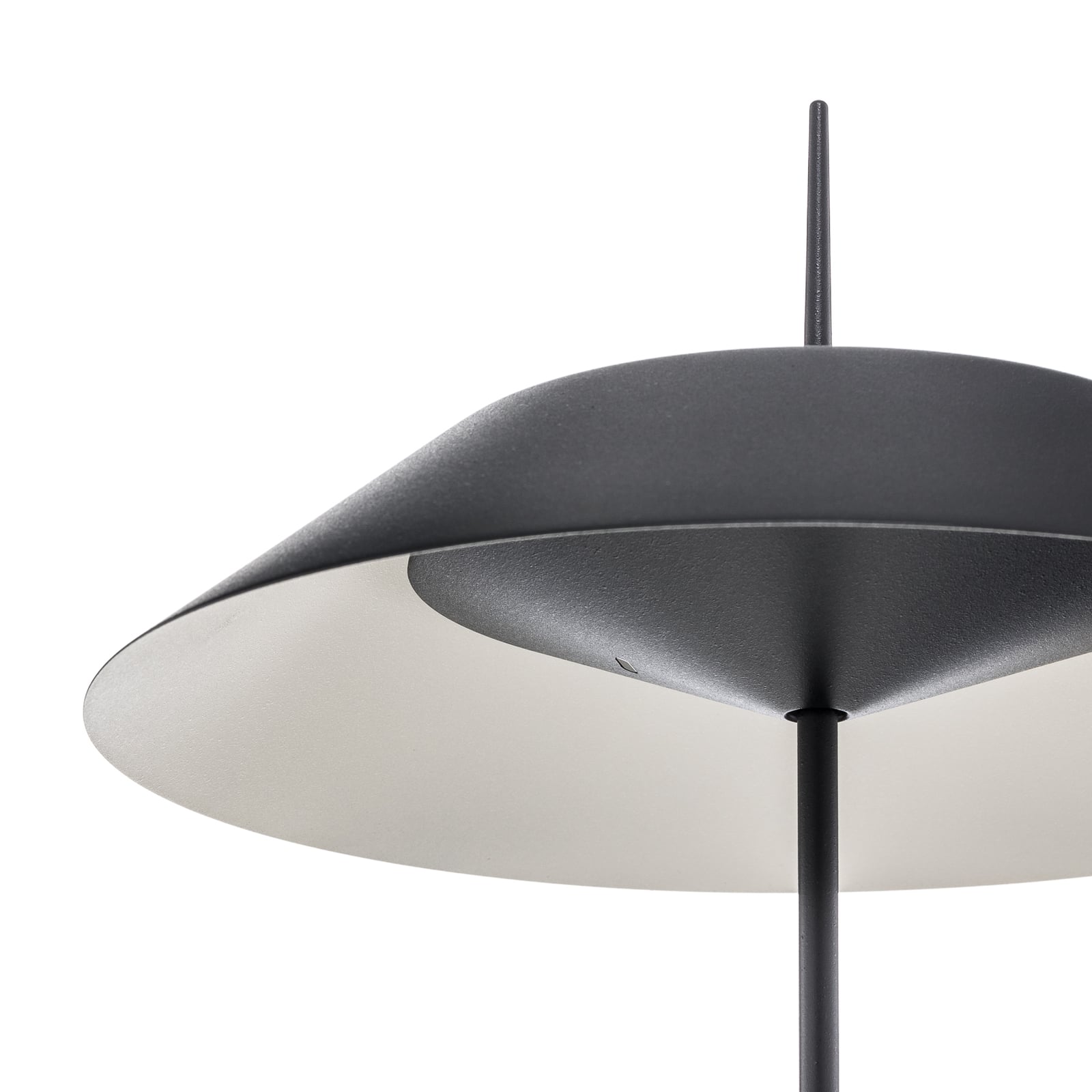 LED gulvlampe Mayfair dimbar grafitt 147 cm detalj av fot