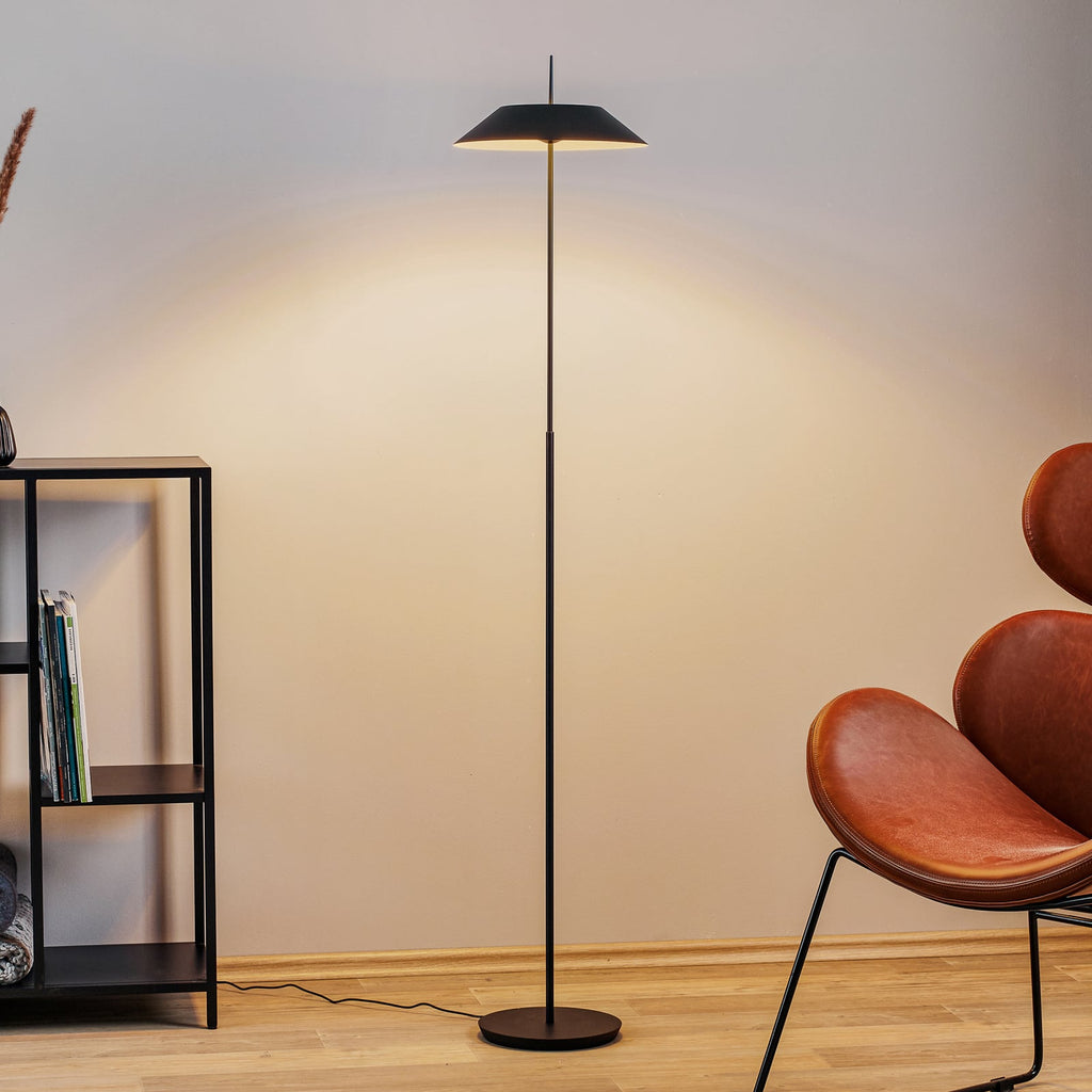 LED gulvlampe Mayfair dimbar grafitt 147 cm forfra
