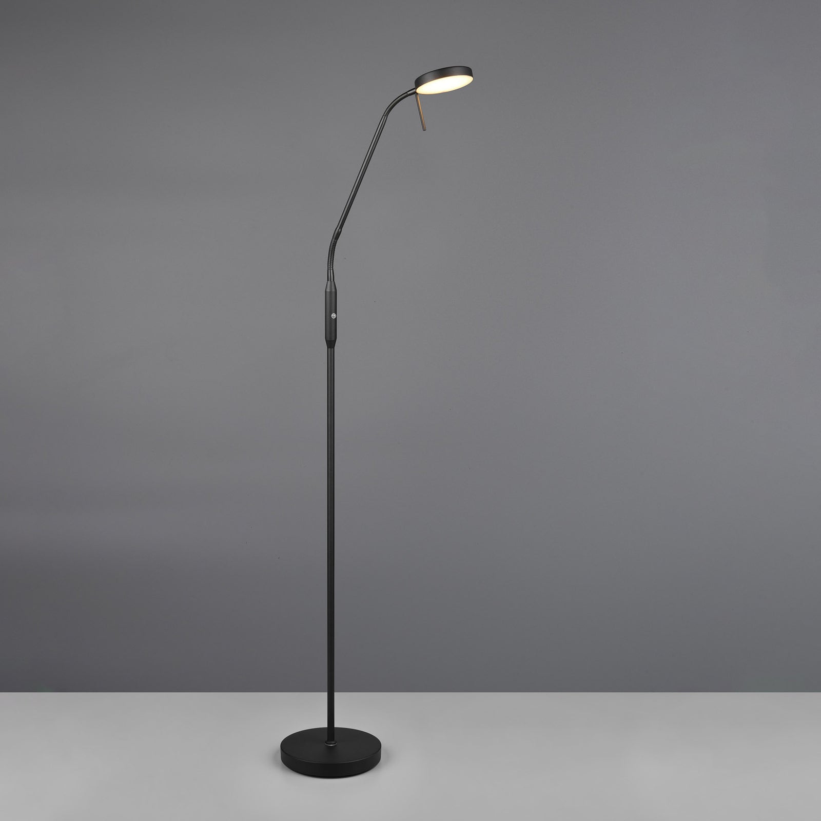 LED gulvlampe Moreno oppladbar CCT dimbar svart matt bakside