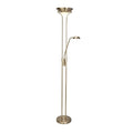 LED gulvlampe Mother & Child med leselampe dimbar messing forfra