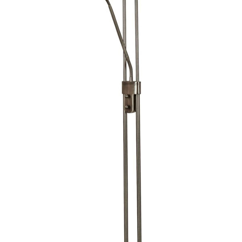 LED gulvlampe Mother & Child med leselampe dimbar messing montert i rom