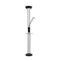 LED gulvlampe Mother & Child svart dimbar med trådløs lading forfra