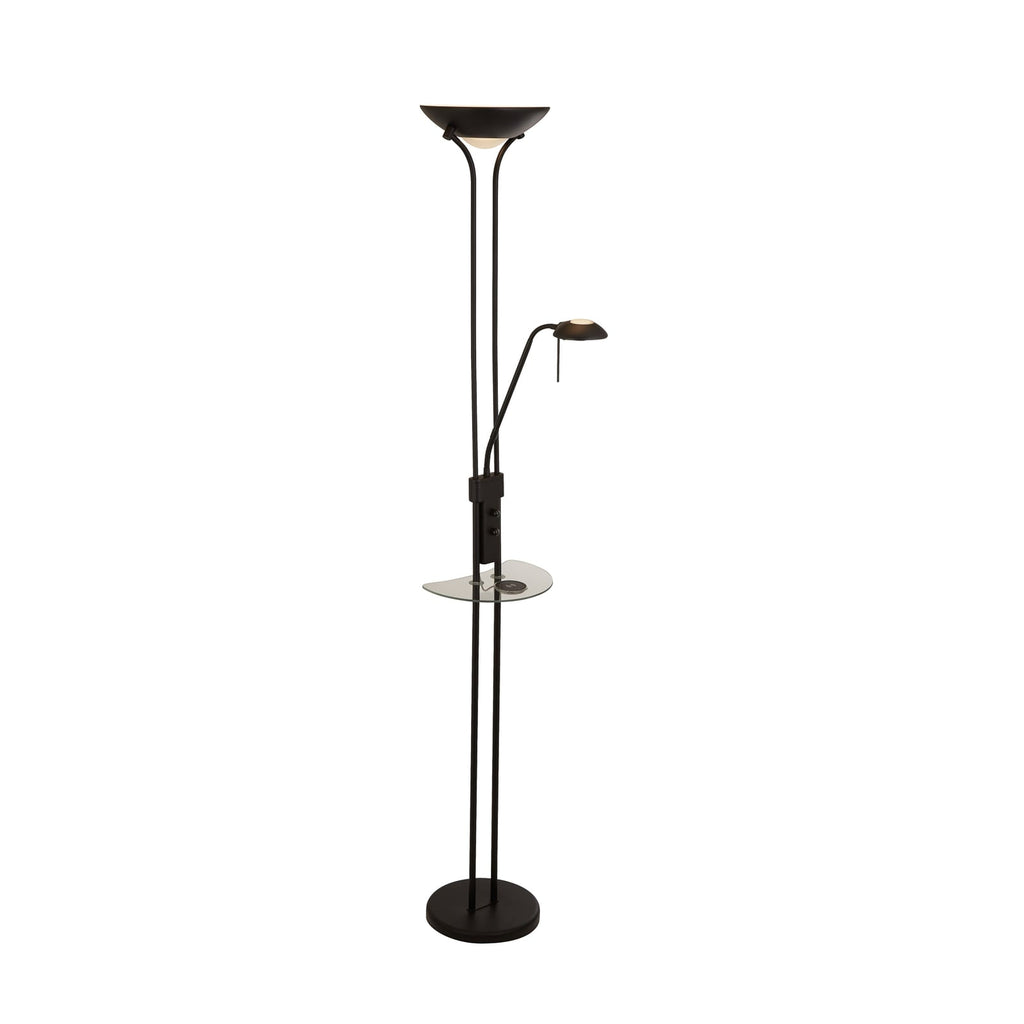 Detalj av LED gulvlampe Mother & Child svart dimbar med trådløs lading
