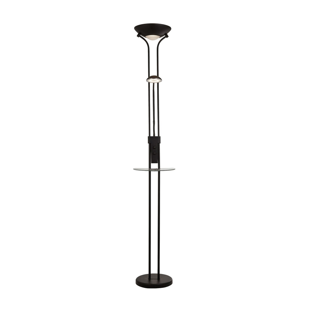 Montert LED gulvlampe Mother & Child svart dimbar med trådløs lading i rom