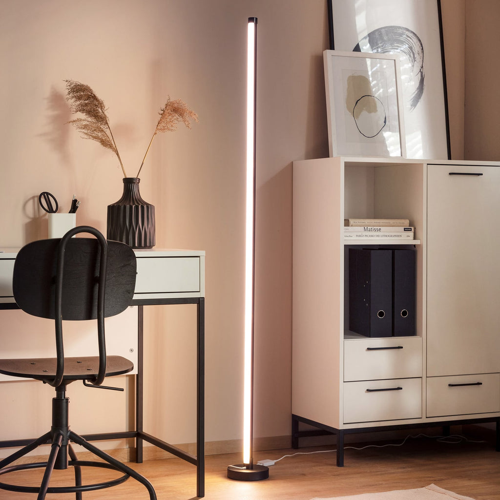 LED gulvlampe Motion Light RGB dimbar med fjernkontroll 150 cm bakside