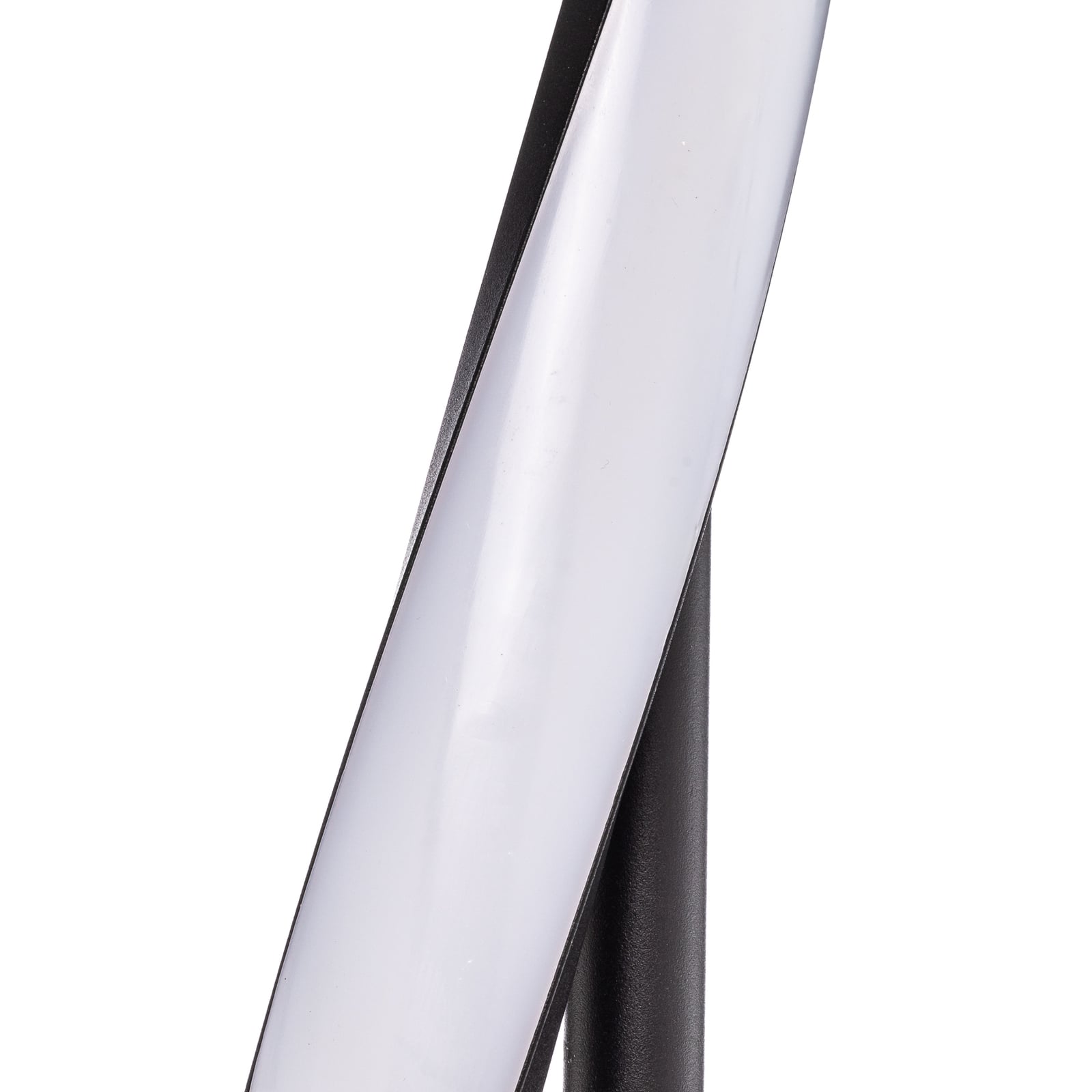 LED gulvlampe Munja svart aluminium dimbar 150 cm med lys på