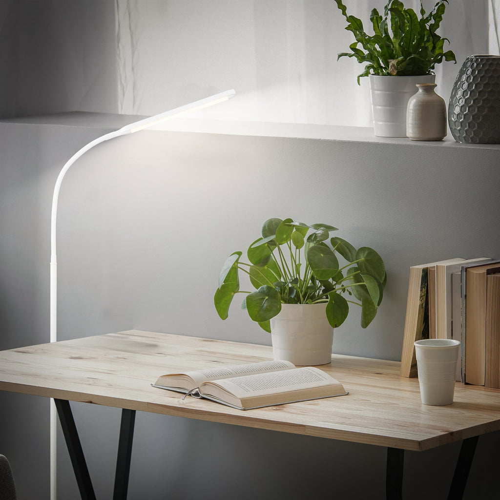 LED gulvlampe Mura hvit 170 cm forfra