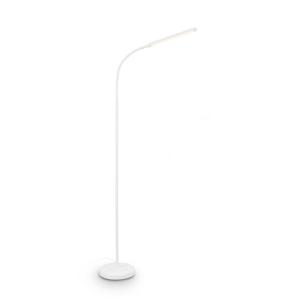 LED gulvlampe Mura hvit 170 cm montert i rom