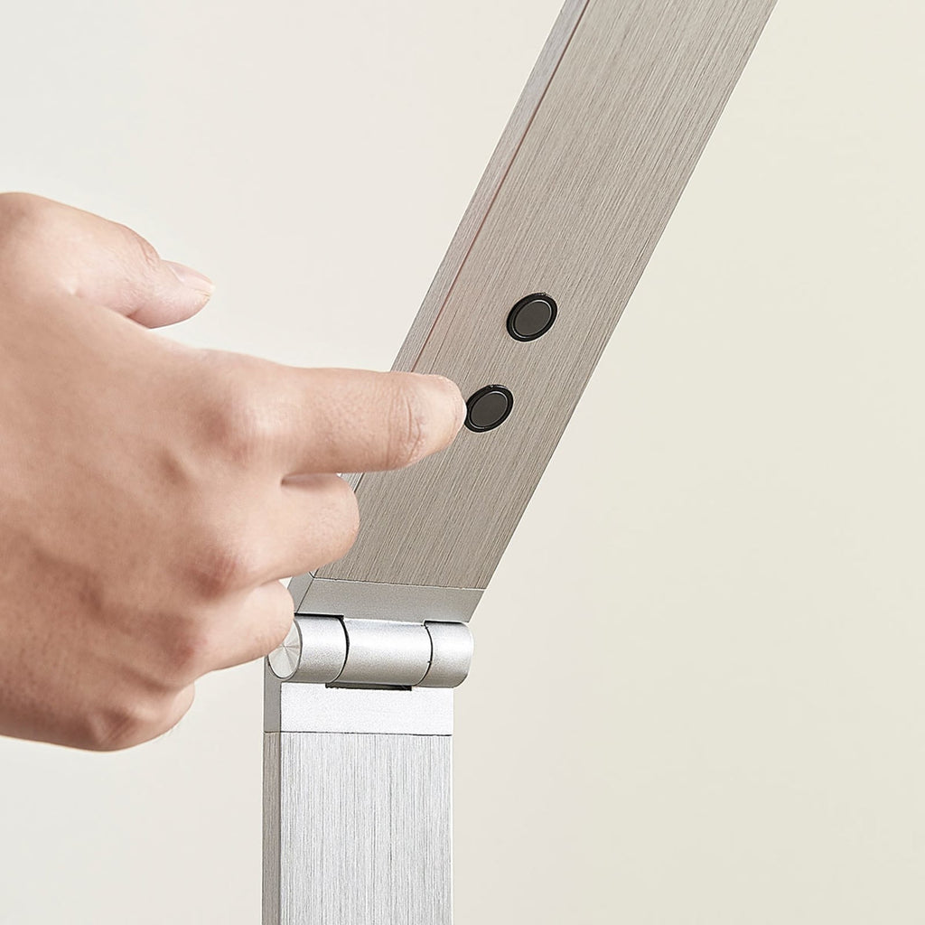 LED gulvlampe Nicano grå aluminium CCT dimbar lysfargevalg
