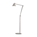 LED gulvlampe NJP dimbar høydejusterbar lysegrå 10W forfra