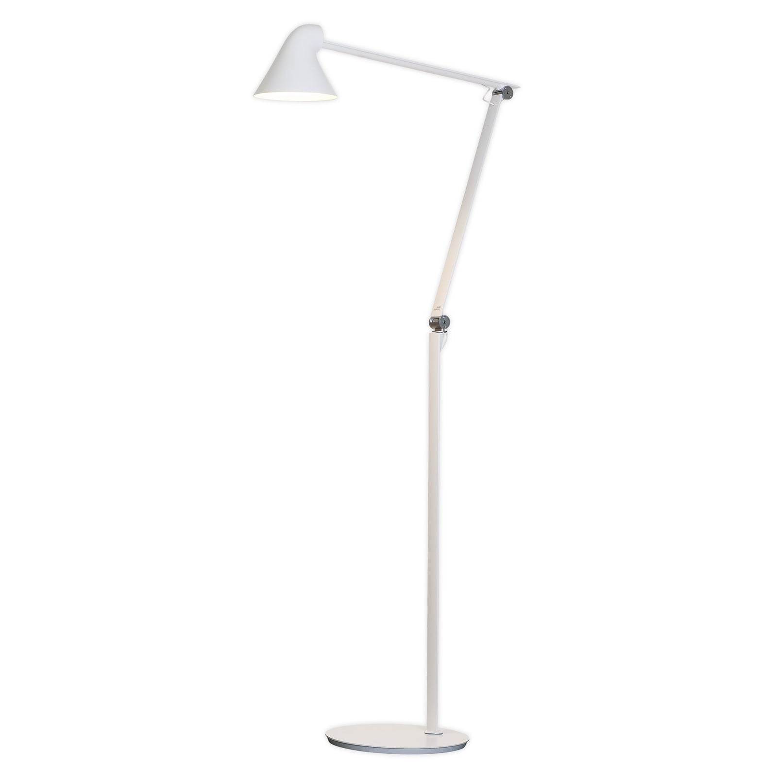 LED gulvlampe NJP dimbar hvit 121,8 cm detalj av lampeskjerm