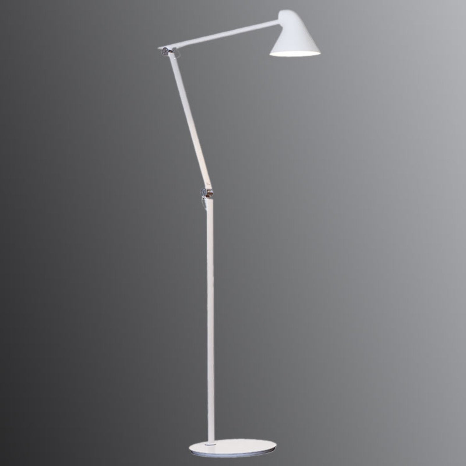 LED gulvlampe NJP dimbar hvit 2700K 10W bakside