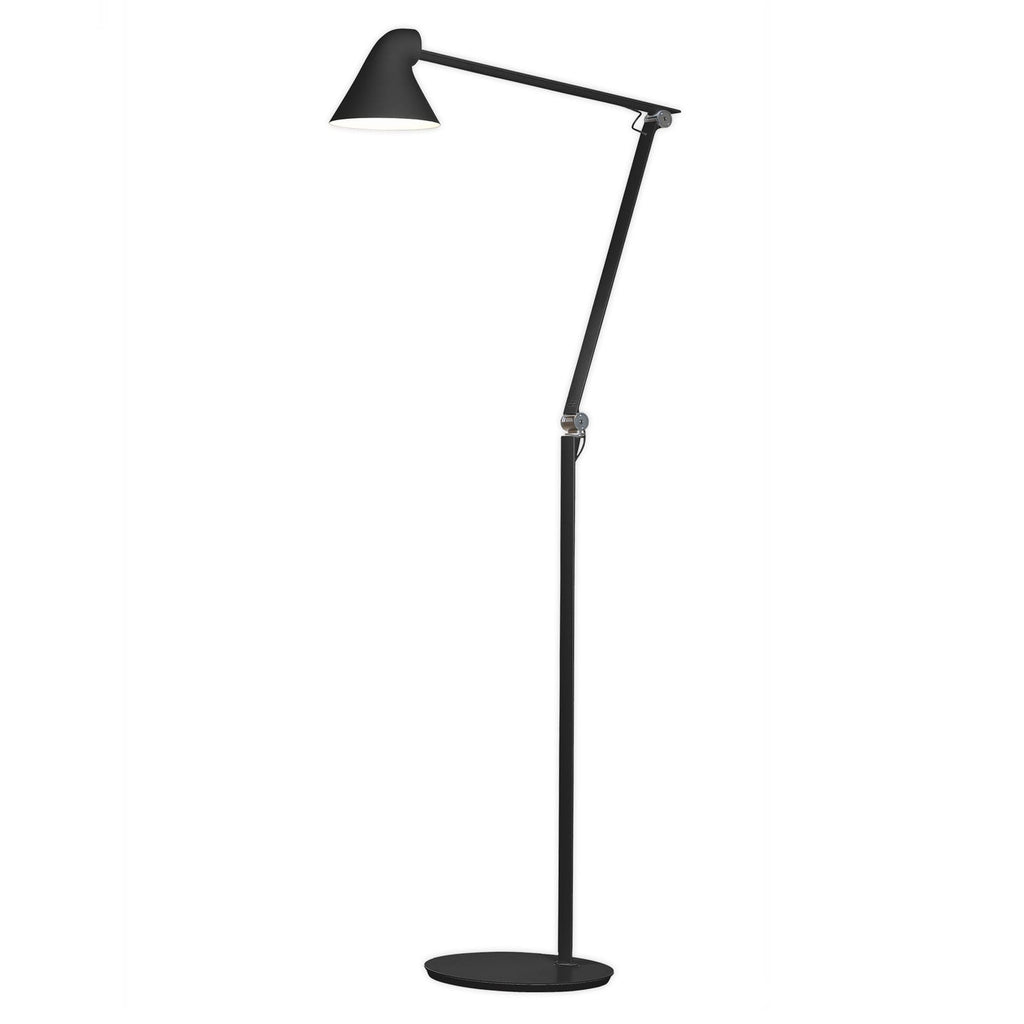 LED gulvlampe NJP svart justerbar detalj av lampehode