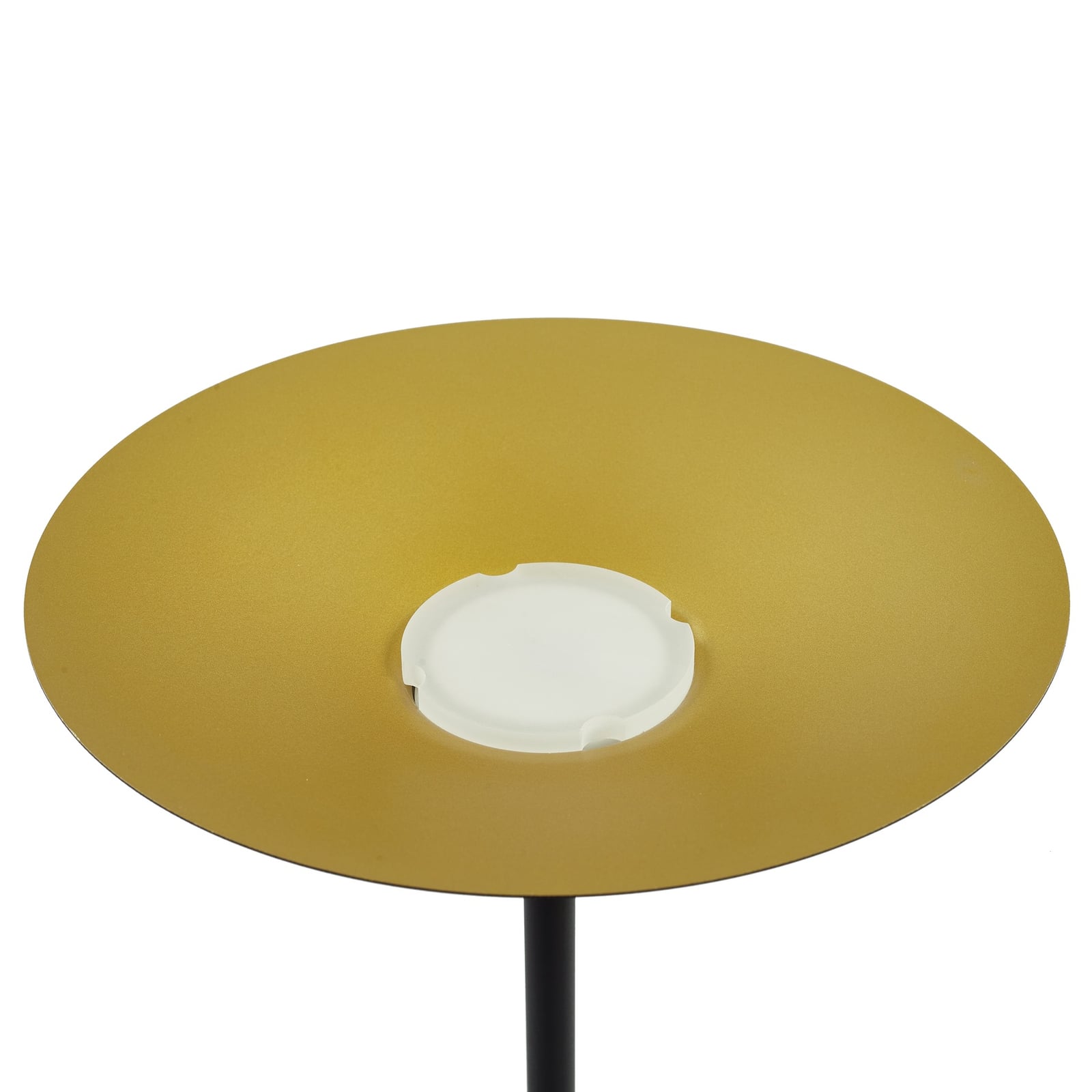 LED gulvlampe Norvind svart metall 140 cm varmhvit sett ovenfra