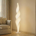 LED gulvlampe Novelle spiralformet hvit forfra