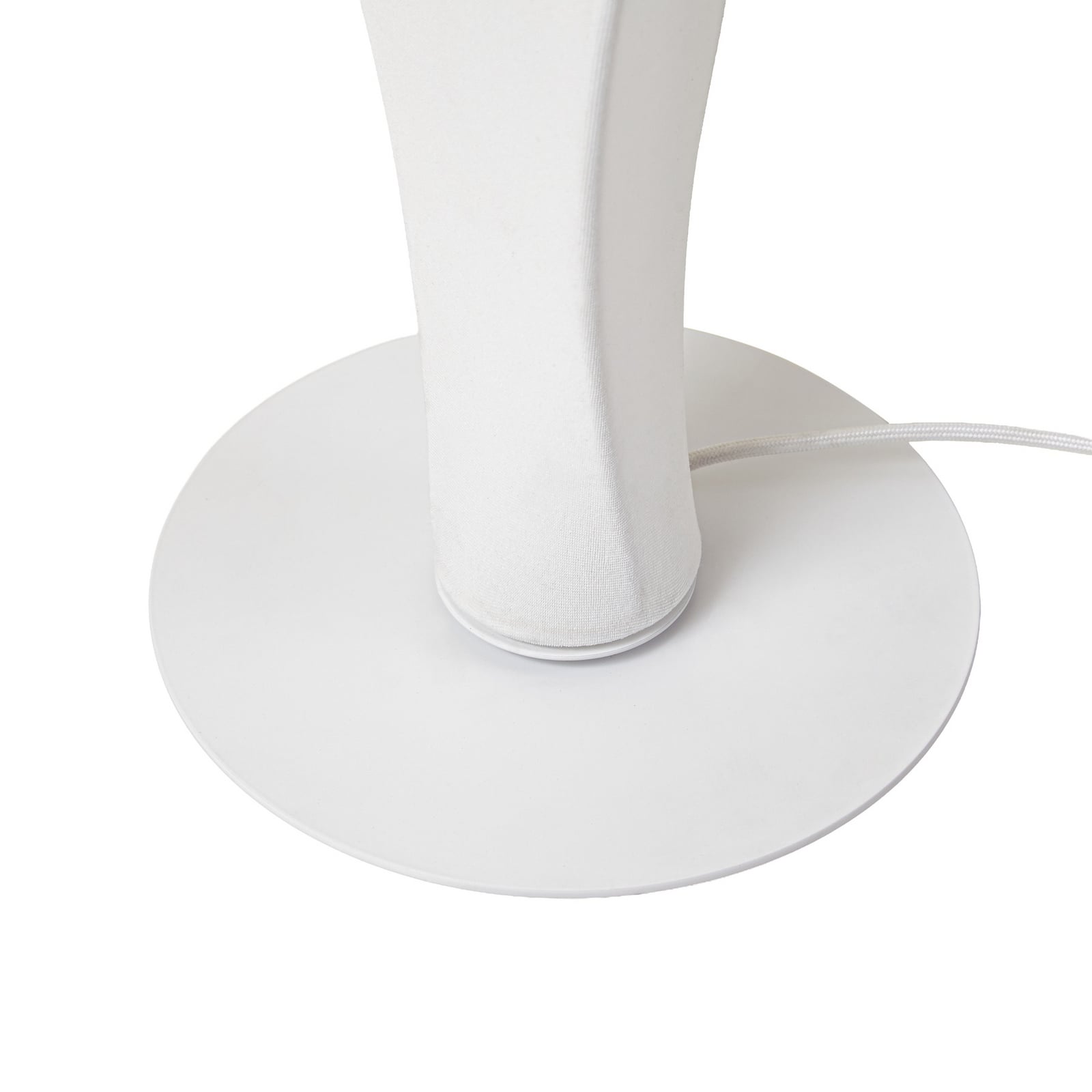 LED gulvlampe Novelle spiralformet hvit sideprofil