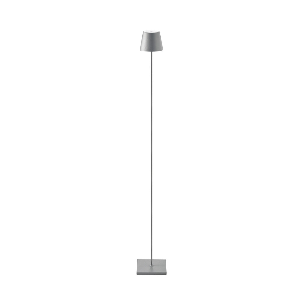 LED gulvlampe Nuindie oppladbar dimbar grafitt 120 cm bakside