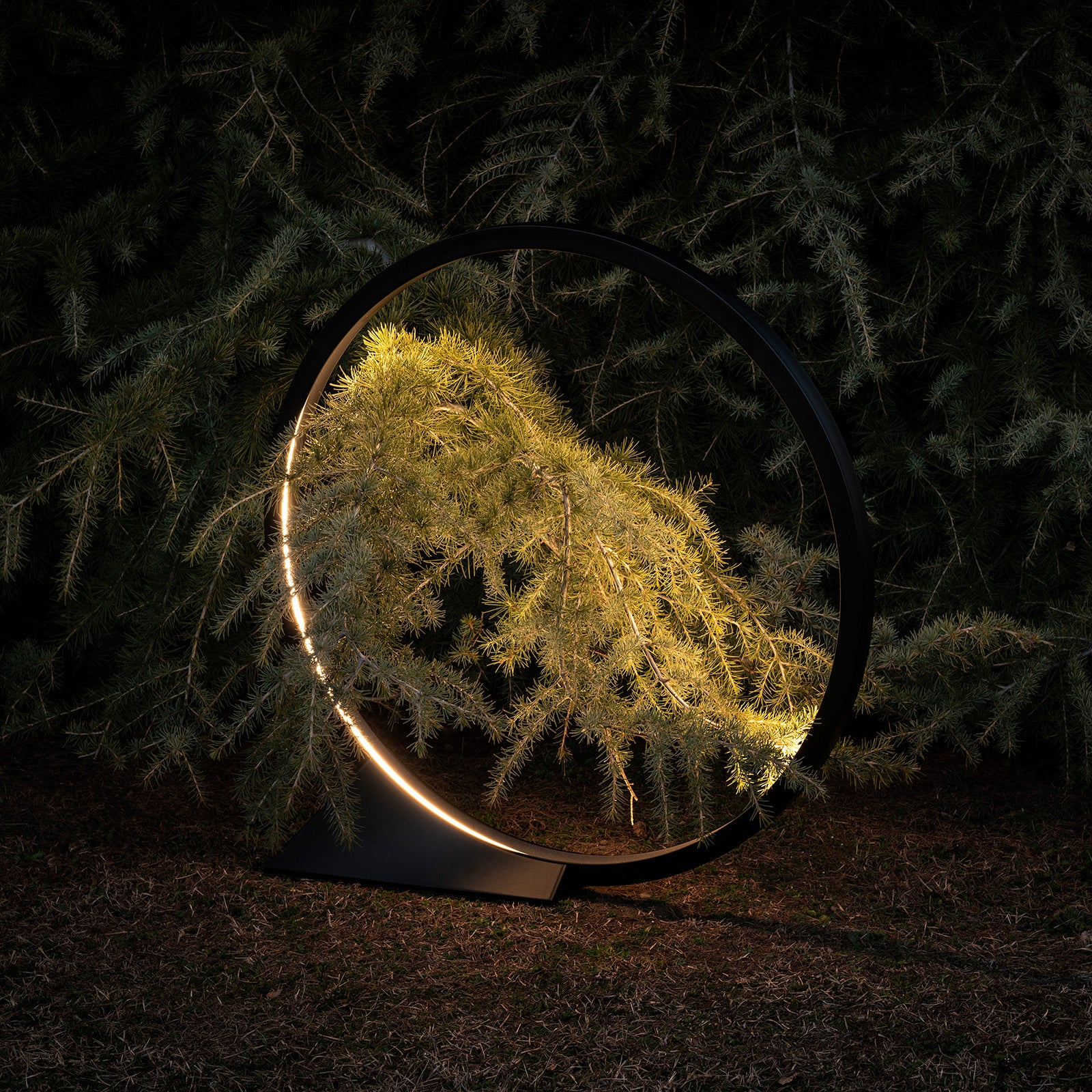Nærbilde av LED gulvlampe O for utendørs Artemide