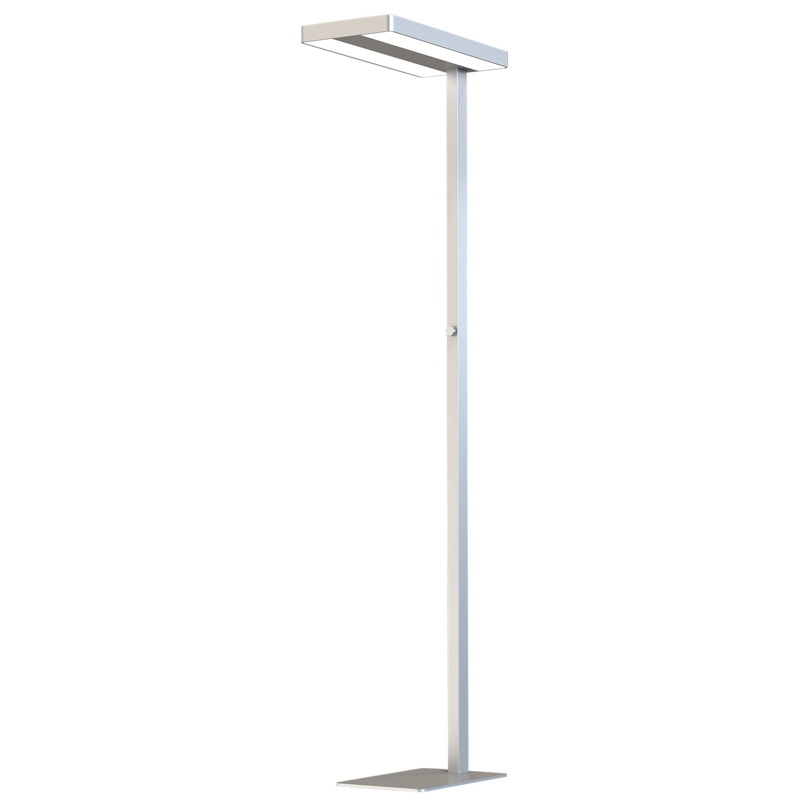LED gulvlampe Office opp/ned dimbar sølv 80W 4000K bakside