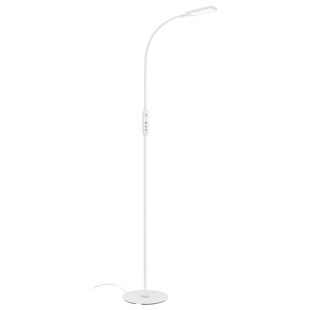 LED gulvlampe Office Remote dimbar CCT med fjernkontroll hvit detalj