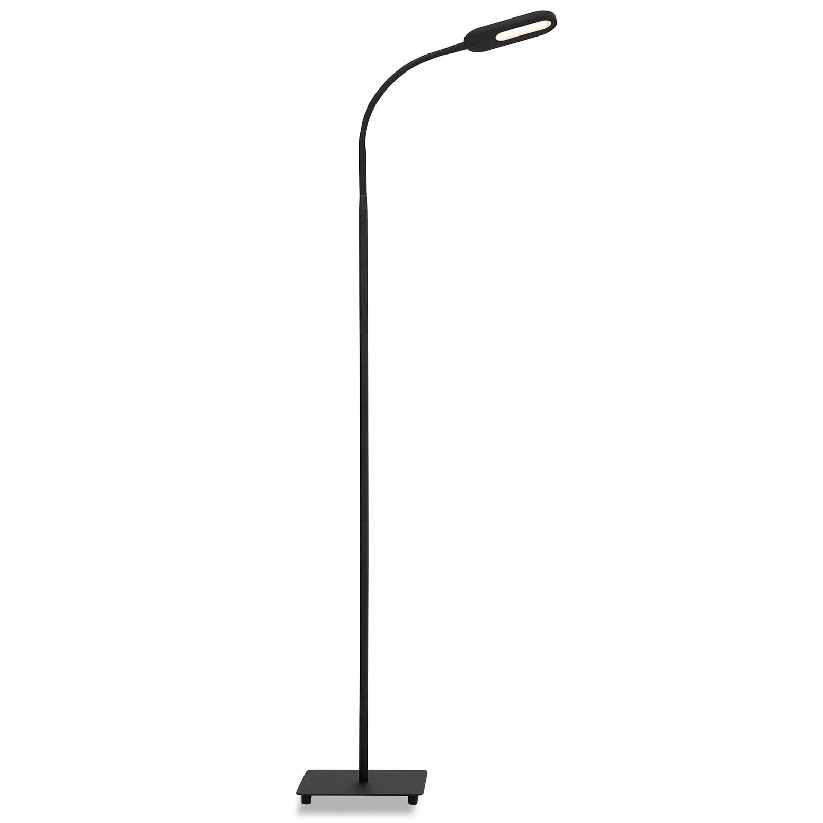 LED gulvlampe Office Step dimbar svart CCT 8W front