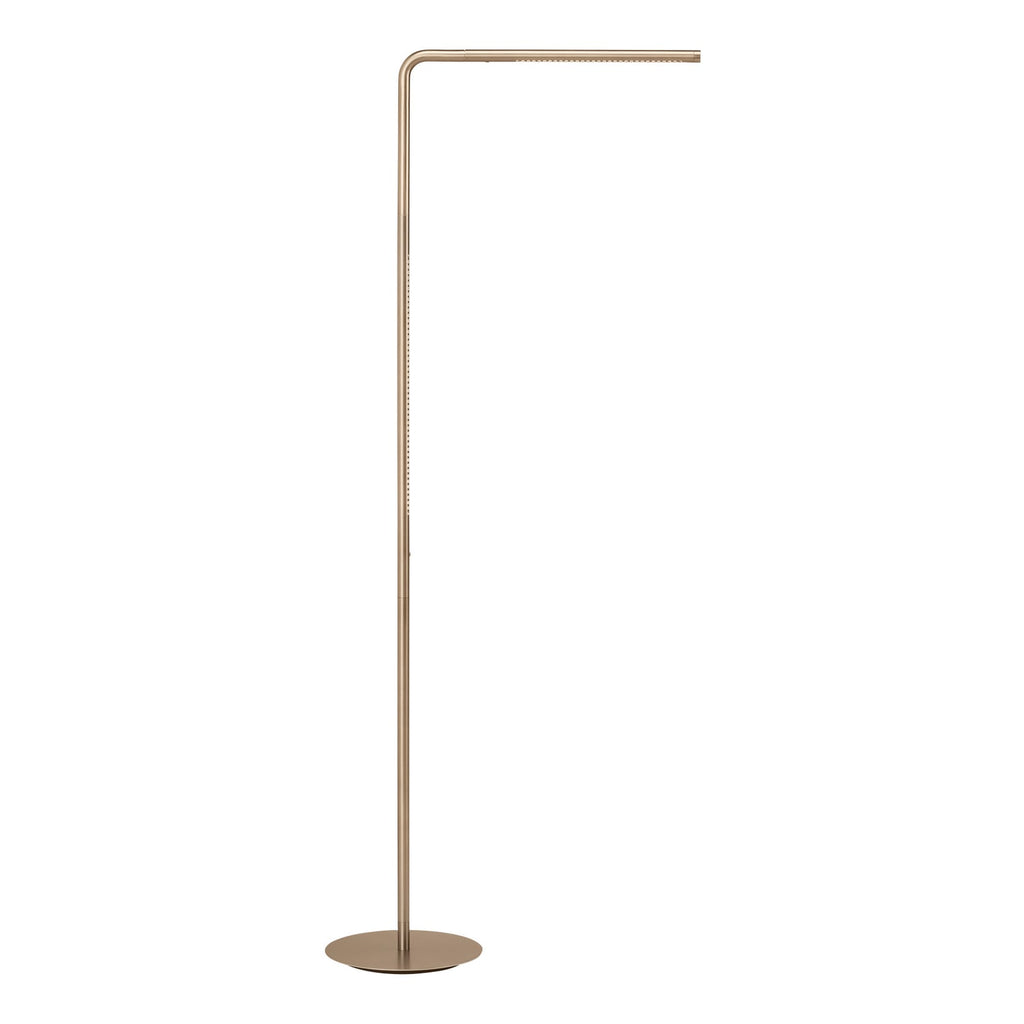 LED gulvlampe Omni 2-lys dimbar messing 143 cm bakside