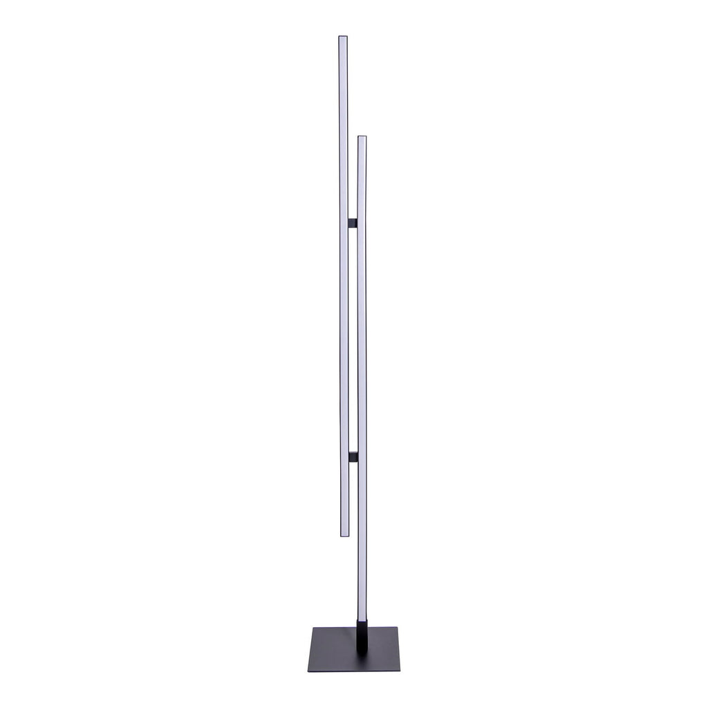 LED gulvlampe Onda 2-lys svart/hvit fot detalj