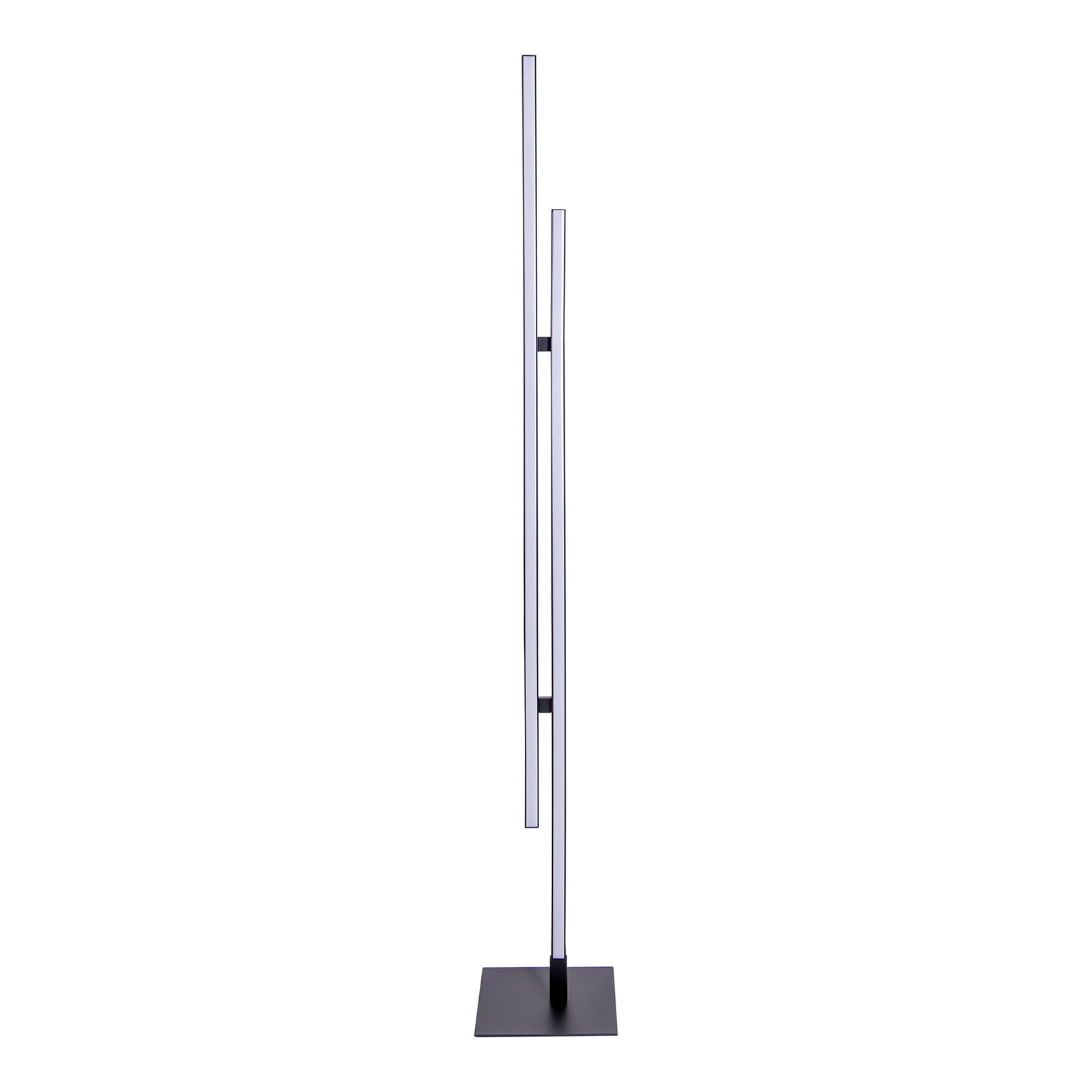 LED gulvlampe Onda 2-lys svart/hvit fot detalj