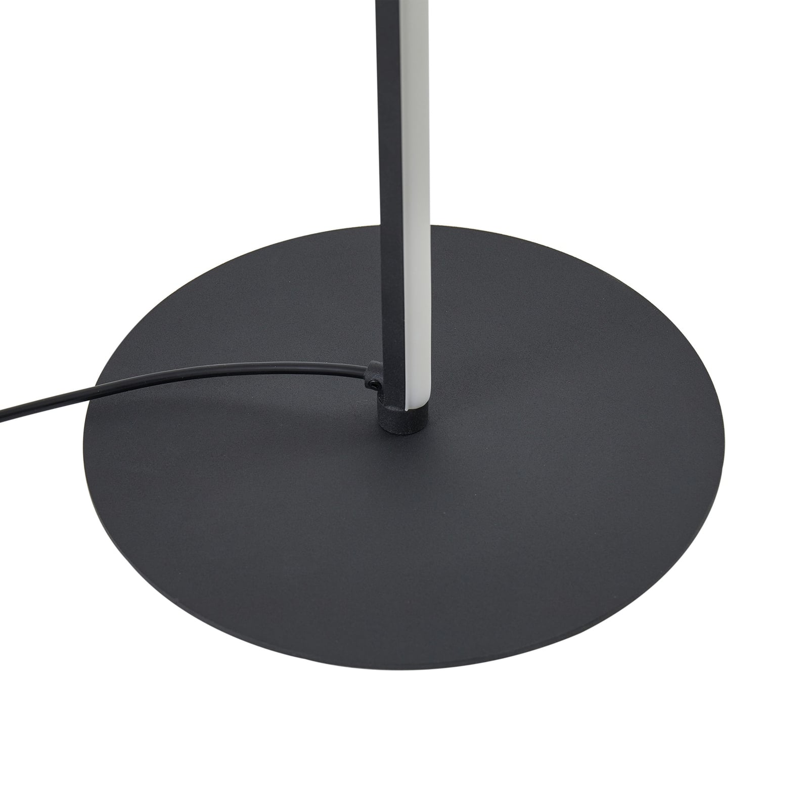 LED gulvlampe Pajaro svart CCT dimbar 130 cm med kabelbryter