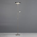LED gulvlampe Palermo matt nikkel CCT fjernkontroll dimbar forfra