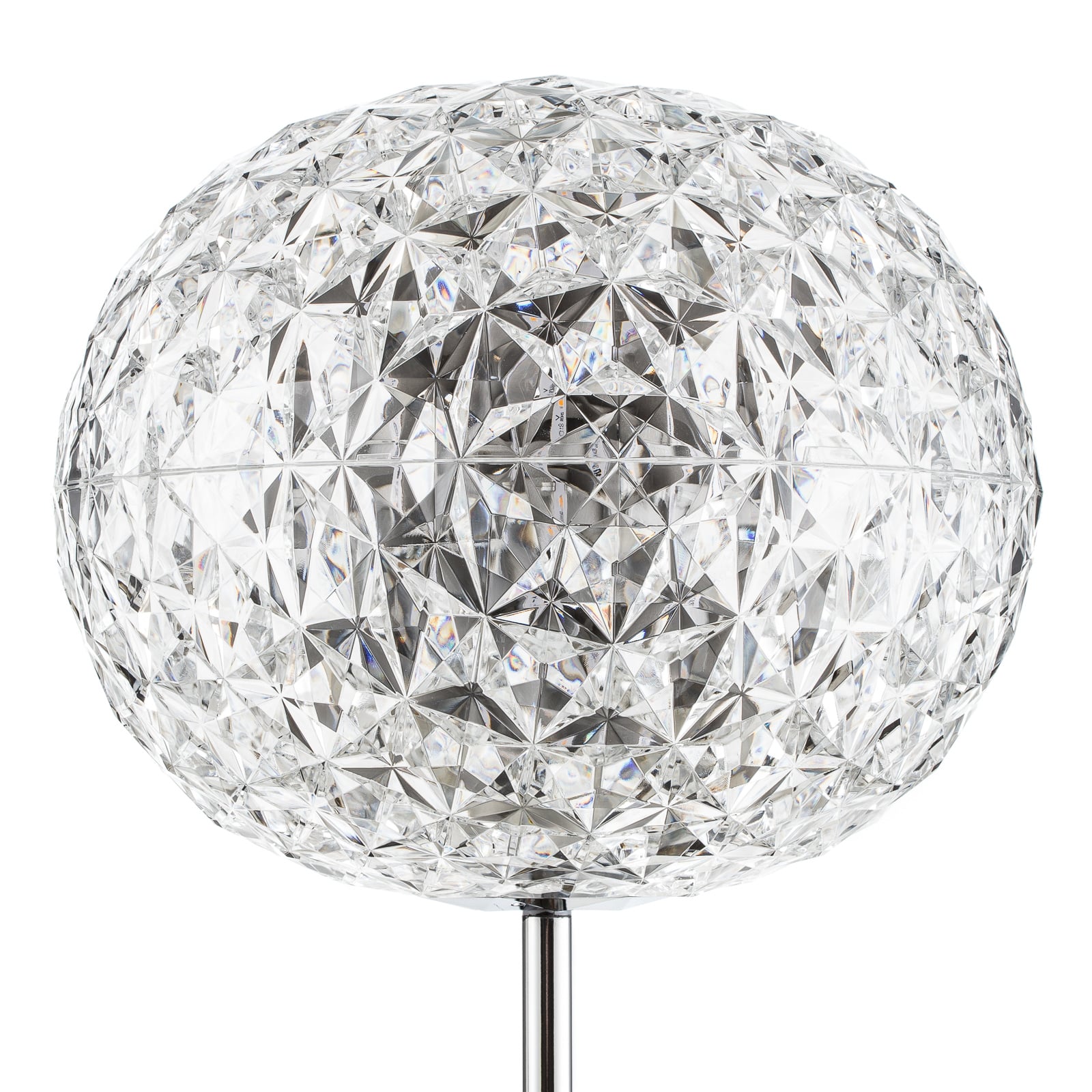 LED gulvlampe Planet krystallklar dimbar med dimmer