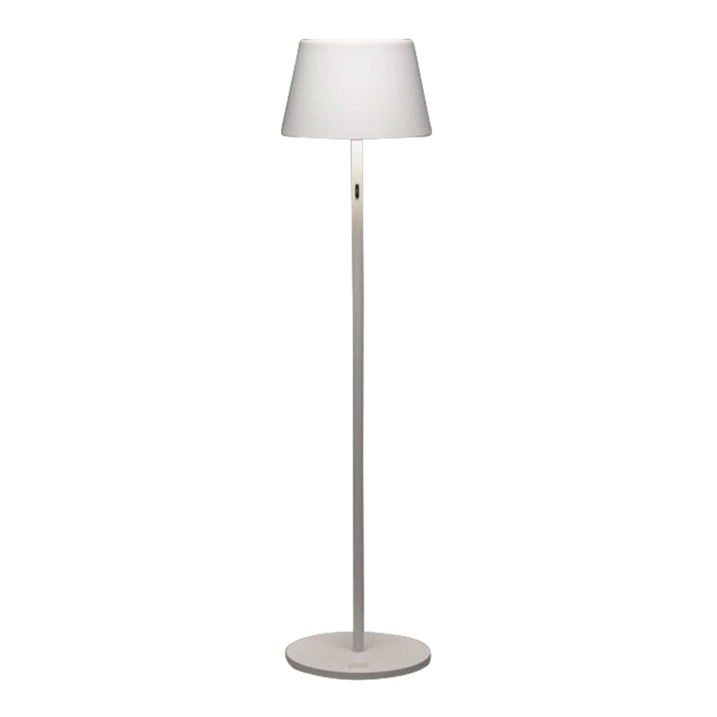 LED gulvlampe Pomezia montert i stue med justerbar høyde