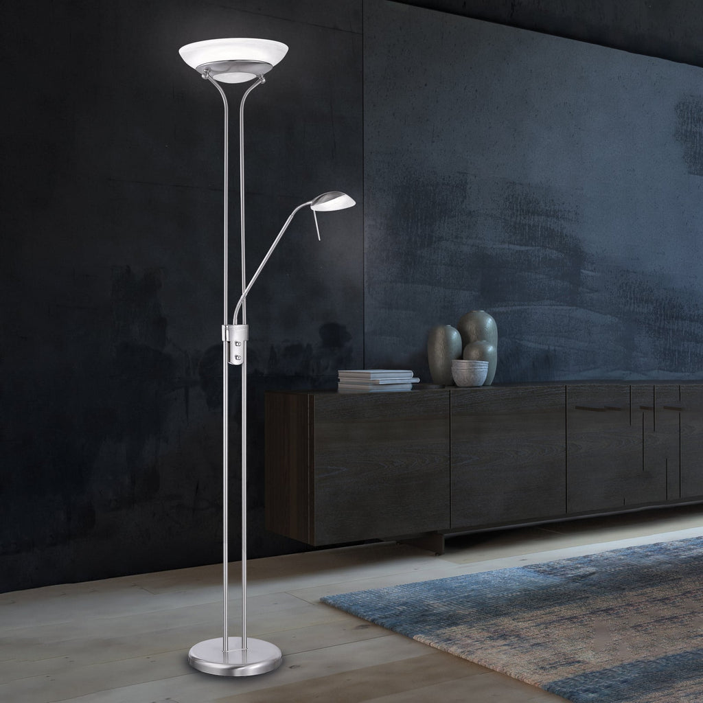 LED gulvlampe Pool med lesearm CCT dimbar 182 cm forfra