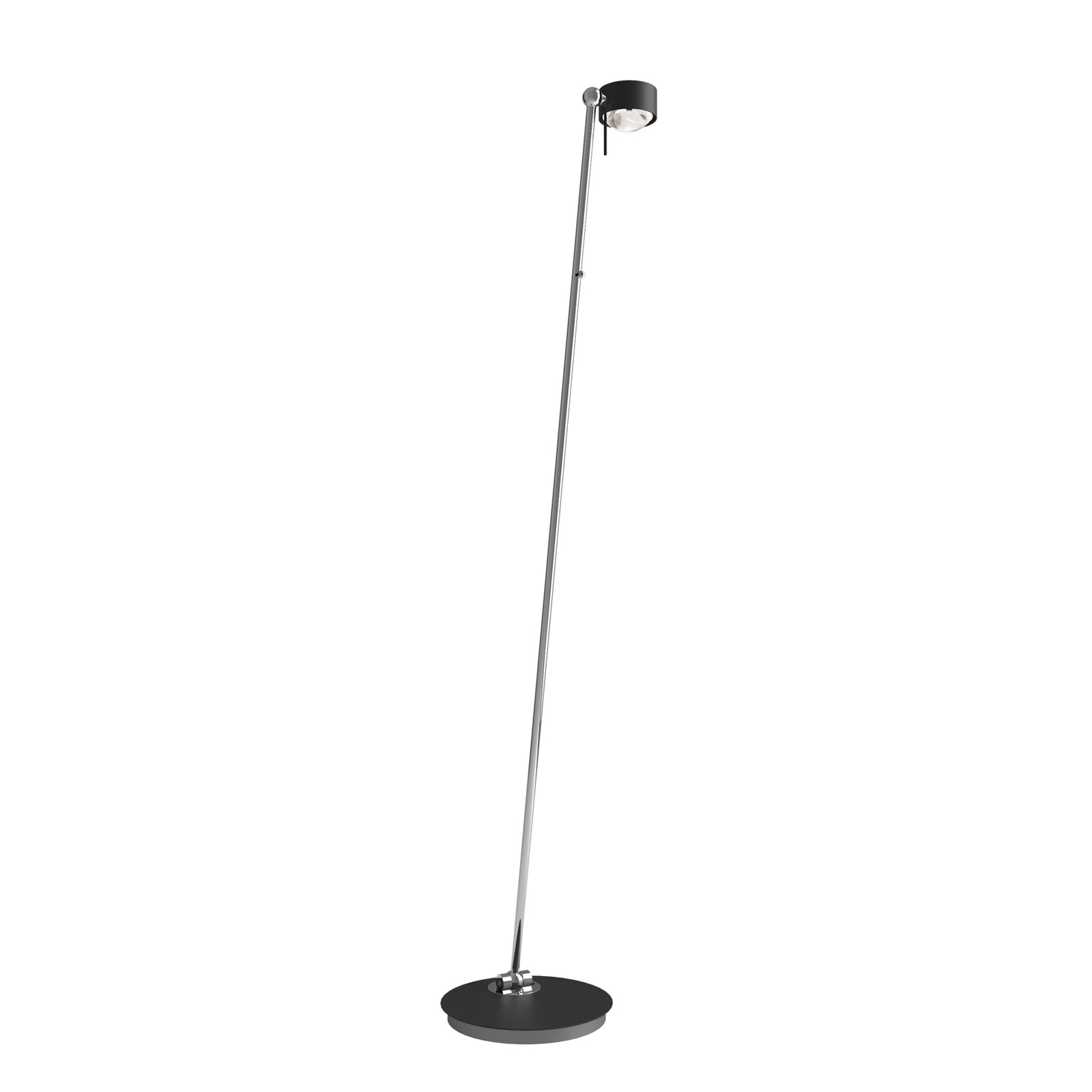 Detaljbilde av LED gulvlampe Puk! 80 Floor dimbar svart/krom