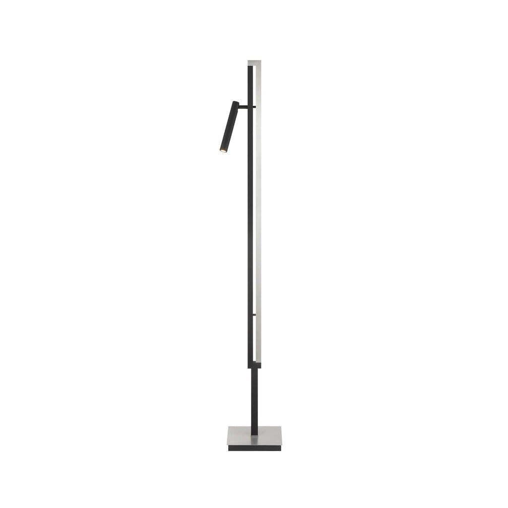 LED gulvlampe Pulse dimbar svart med leselys bakside