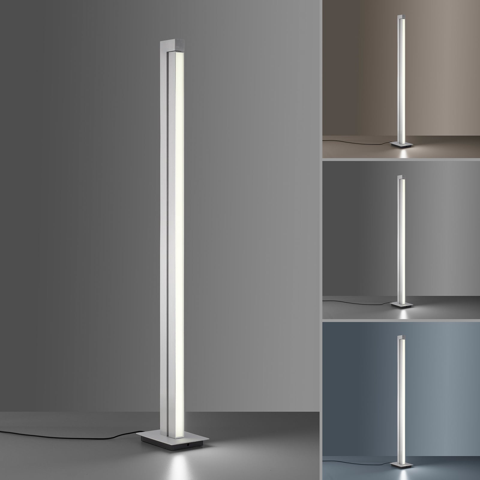 LED-gulvlampe PURE Lines Floor diamond 140 cm CCT dimbar fjernkontroll