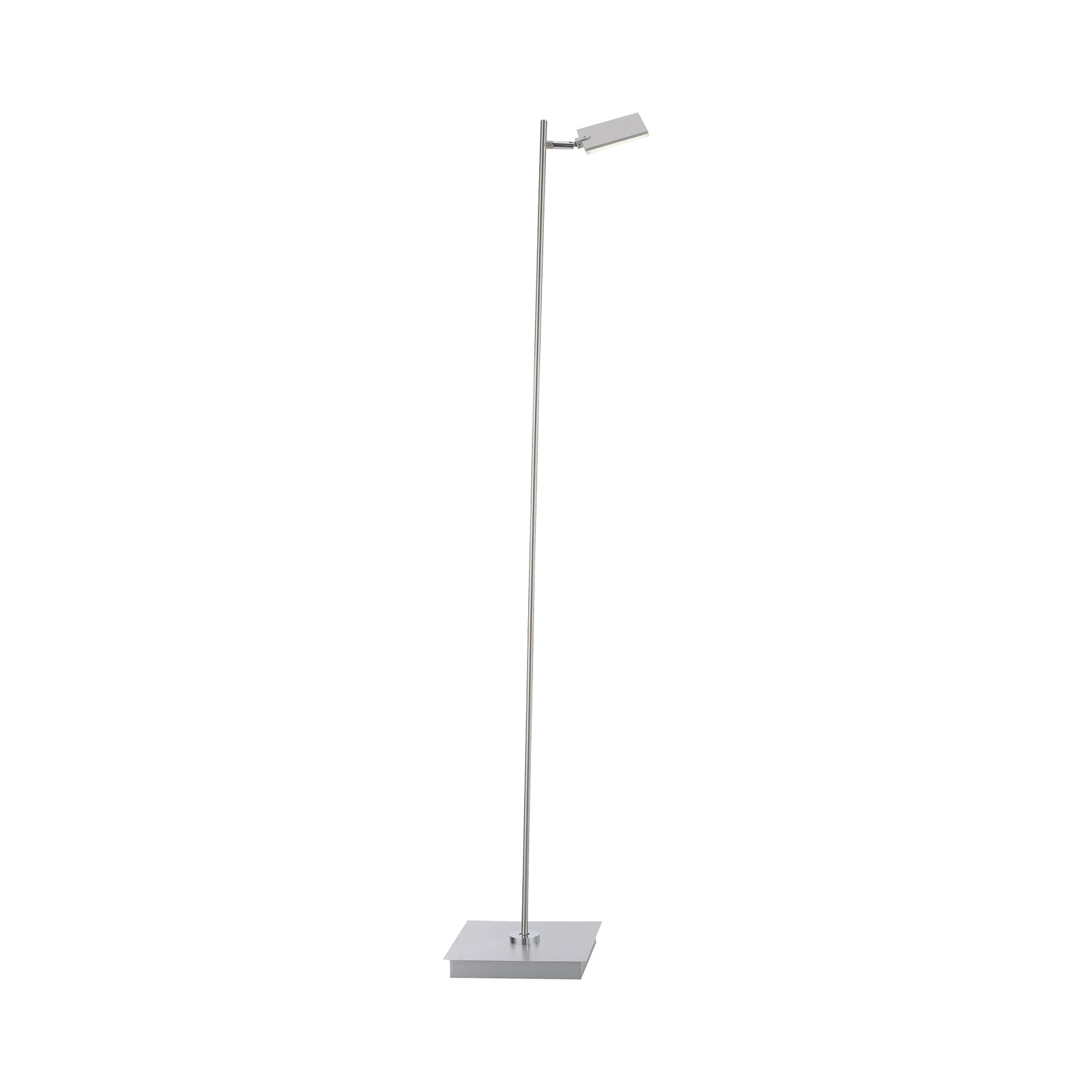 LED gulvlampe Pure Mira CCT dimbar med fjernkontroll sølv forfra