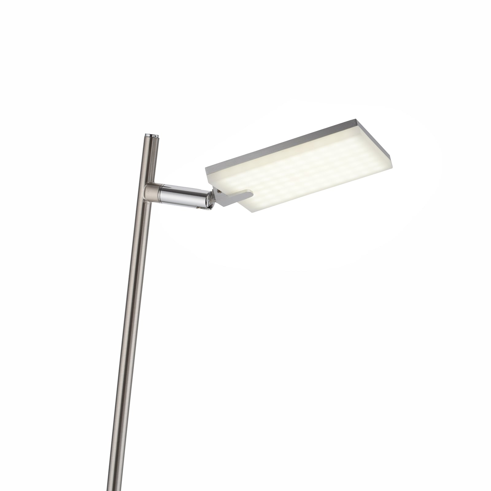 Detalj av LED gulvlampe Pure Mira CCT dimbar med fjernkontroll sølv