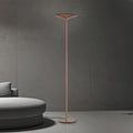 LED gulvlampe PURE Moon dimbar bronse amberglass forfra