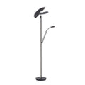 LED gulvlampe PURE Mutil med leselampe antrasitt forfra