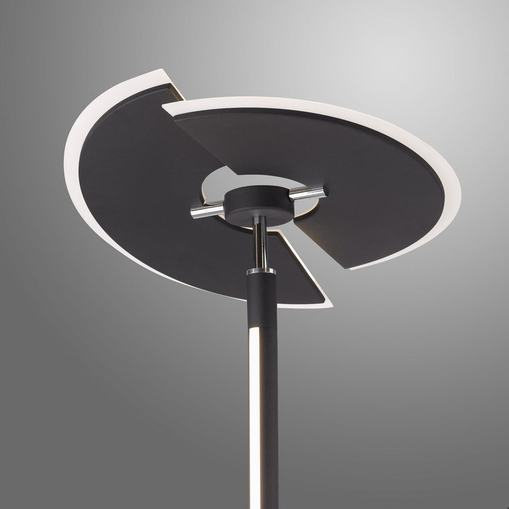 Detalj av leselampe på LED gulvlampe PURE Mutil antrasitt