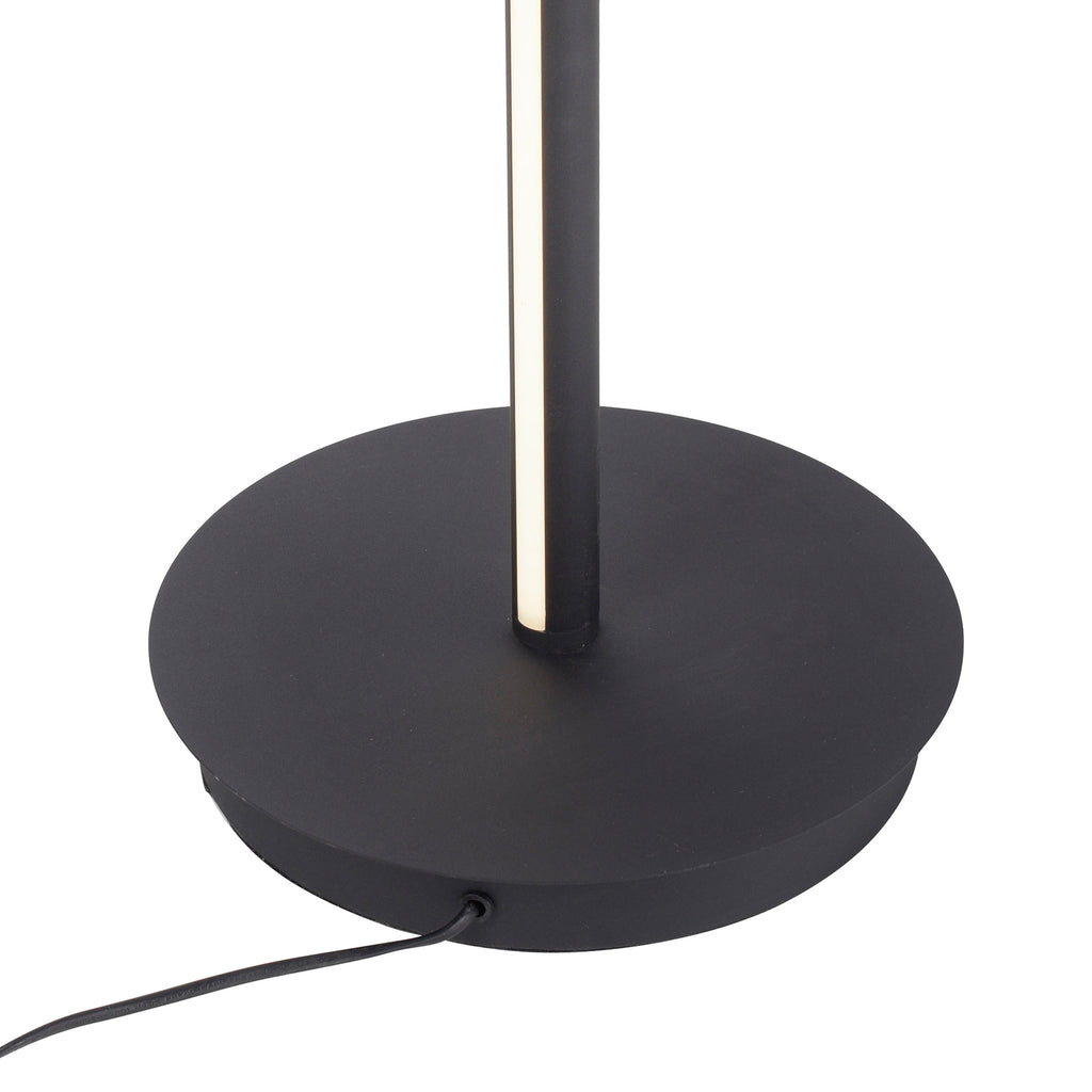 LED gulvlampe PURE Mutil med leselampe antrasitt sideprofil